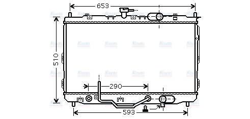 AVA Coolant Radiator KA2073