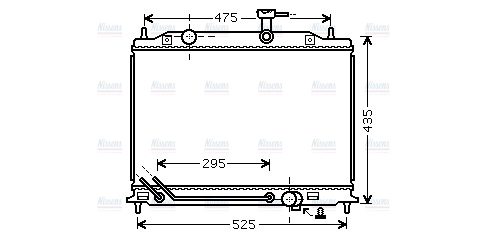 AVA Coolant Radiator KA2080