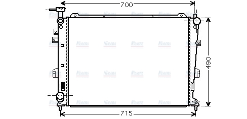AVA Coolant Radiator KA2103