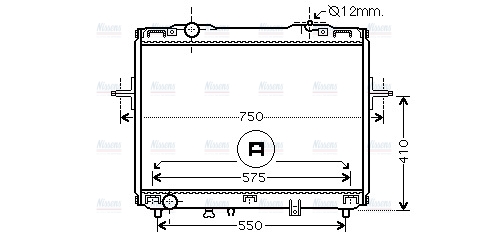 AVA Coolant Radiator KA2126