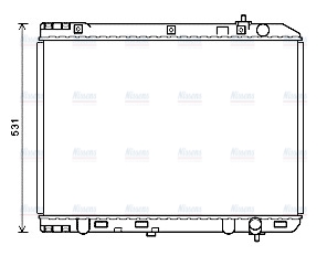 AVA Coolant Radiator KA2246