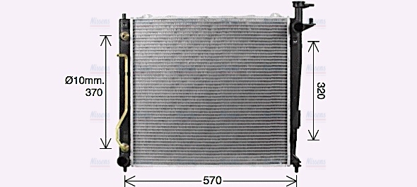 AVA Coolant Radiator KA2304