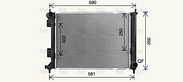 AVA Coolant Radiator KA2328