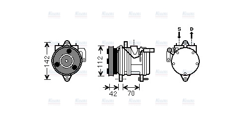 AVA Aircon Compressor KAK168