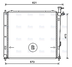AVA Coolant Radiator KAA2272