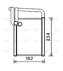 AVA Cabin Heater Core KAA6259