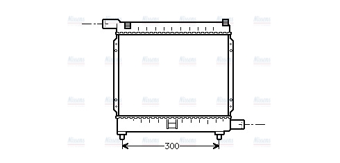AVA Coolant Radiator MS2039