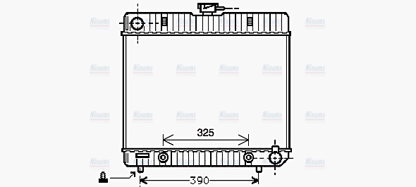 AVA Coolant Radiator MS2043