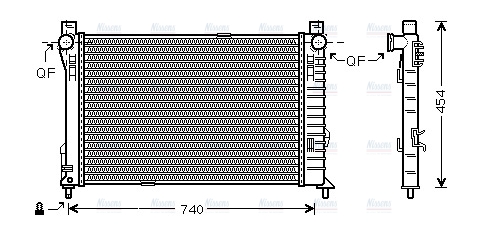 AVA Coolant Radiator MS2338