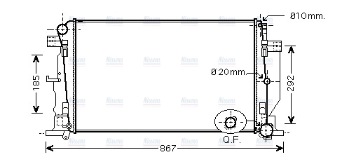 AVA Coolant Radiator MS2444