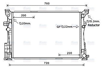 AVA Coolant Radiator MS2653