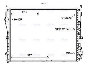 AVA Coolant Radiator MS2667
