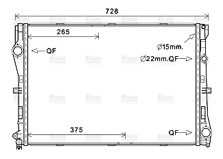 AVA Coolant Radiator MS2679