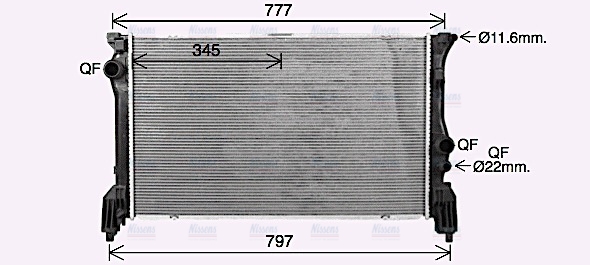 AVA Coolant Radiator MS2725