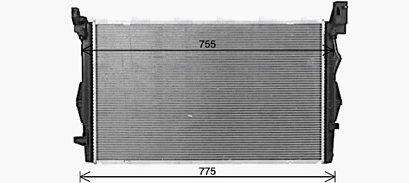 AVA Coolant Radiator MS2732