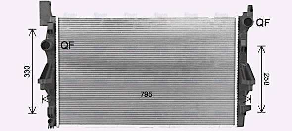 AVA Coolant Radiator MS2732