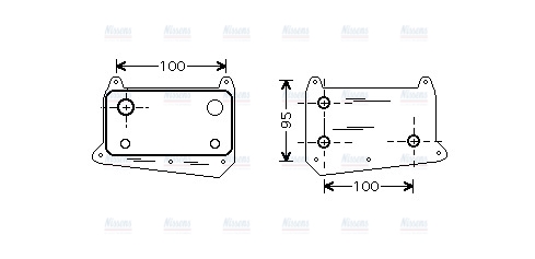 AVA Oil Cooler MS3376