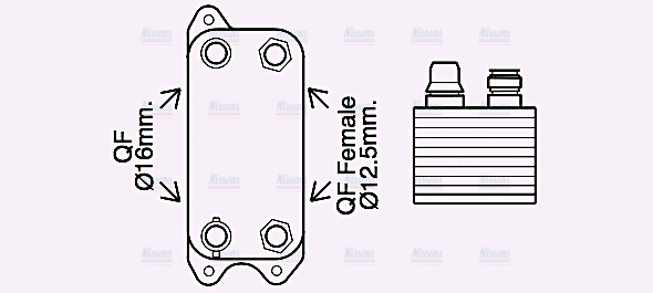 AVA Oil Cooler MS3686