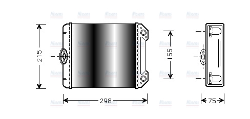 AVA Cabin Heater Core MS6171