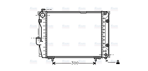 AVA Coolant Radiator MSA2069