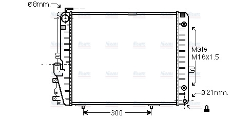 AVA Coolant Radiator MSA2072