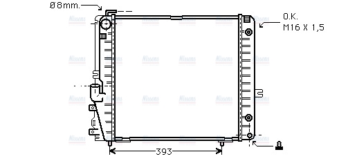 AVA Coolant Radiator MSA2086