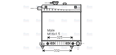 AVA Coolant Radiator MSA2150