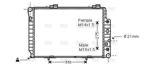 AVA Coolant Radiator MSA2174