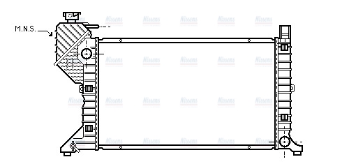 AVA Coolant Radiator MSA2183