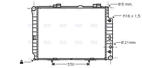 AVA Coolant Radiator MSA2214