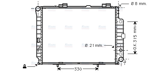 AVA Coolant Radiator MSA2228