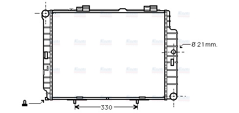 AVA Coolant Radiator MSA2287