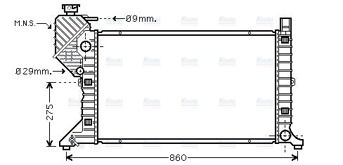 AVA Coolant Radiator MSA2300