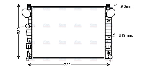 AVA Coolant Radiator MSA2308