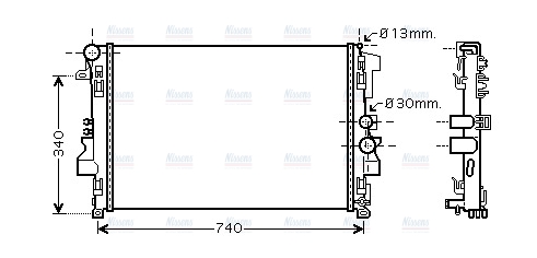 AVA Coolant Radiator MSA2356