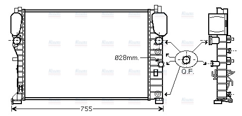 AVA Coolant Radiator MSA2394