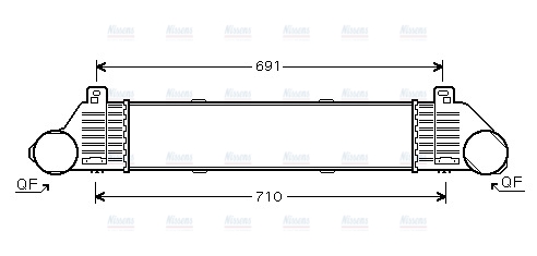 AVA Charge Air Intercooler MSA4353