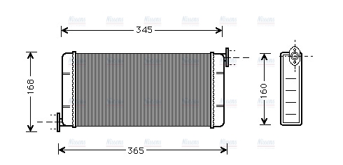 AVA Cabin Heater Core MSA6109