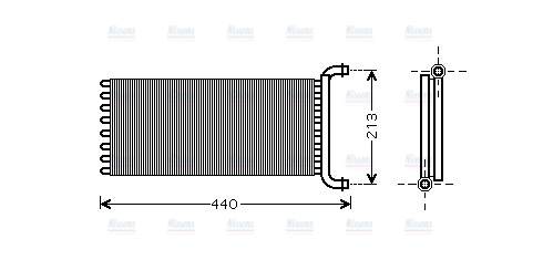 AVA Cabin Heater Core MSA6399
