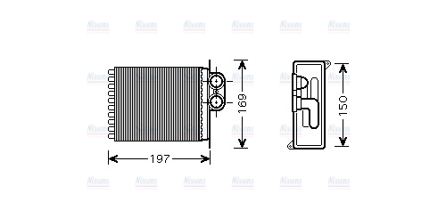 AVA Cabin Heater Core MSA6400
