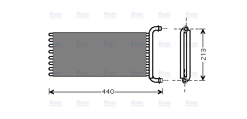 AVA Cabin Heater Core MSA6441