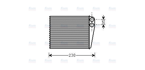 AVA Cabin Heater Core MSA6465