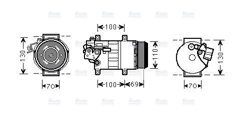 AVA Aircon Compressor MSAK576