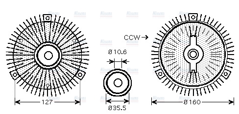 AVA Cooling Fan Clutch MSC418