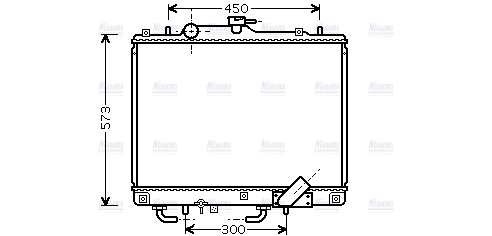 AVA Coolant Radiator MT2156
