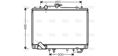 AVA Coolant Radiator MT2157