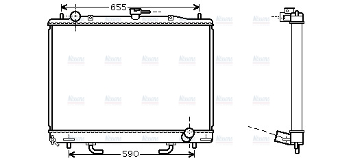 AVA Coolant Radiator MT2163