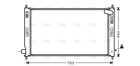 AVA Coolant Radiator MT2201