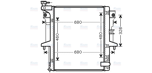 AVA Coolant Radiator MT2203