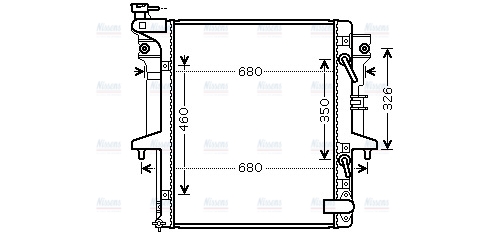 AVA Coolant Radiator MT2204